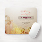 名前をカスタムする修道院60周年宗教 マウスパッド (マウス)