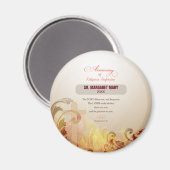 名前をカスタムする修道院60周年宗教 マグネット (正面/裏面)