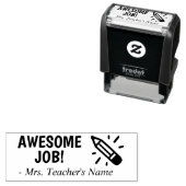 名前をカスタムする先生の自墨加工ゴム印 セルフインキングスタンプ (インサイチュ)