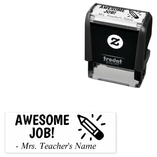 名前をカスタムする先生の自墨加工ゴム印 セルフインキングスタンプ (インサイチュ)