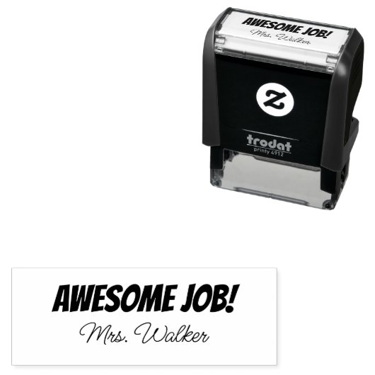 名前をカスタムする先生の自墨加工ゴム印 セルフインキングスタンプ (インサイチュ)