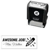 名前をカスタムする先生勇気付けられる セルフインキングスタンプ (インサイチュ)