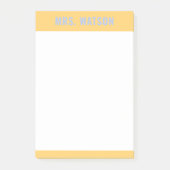 名前をカスタムする先生文房具鑑賞贈 ポストイット (正面)