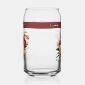 名前をカスタムする内向き孤独な花ピンク ガラス缶 (左)