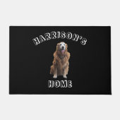 名前をカスタムする写真犬の猫ペット ドアマット (正面)