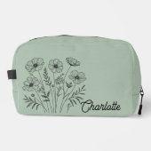 名前をカスタムする化粧品バッグ-誕生日ギフトfor Her ドップキット (正面)