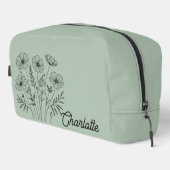 名前をカスタムする化粧品バッグ-誕生日ギフトfor Her ドップキット (右コーナー)