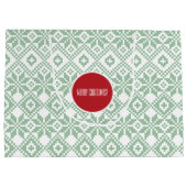 名前をカスタムする北欧スノーフレーク・パターン ラージペーパーバッグ (裏面)