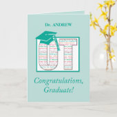 名前をカスタムする医師職業セラピー大学院 カード (黄色い花)