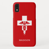 名前をカスタムする医療プロフェッショナルの電話ケース Case-Mate iPhoneケース (裏面)
