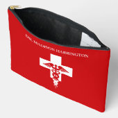 名前をカスタムする医療プロフェッショナル アクセサリーポーチ (見開き)