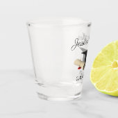 名前をカスタムする卒業キャップ&ディプロマクラス ショットグラス (左)