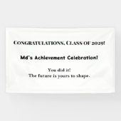 名前をカスタムする卒業パーティバナー |2029年クラス 横断幕 (横)