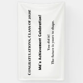 名前をカスタムする卒業パーティバナー |2029年クラス 横断幕 (縦)