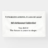 名前をカスタムする卒業パーティバナー |2029年クラス 横断幕 (横)