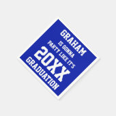 名前をカスタムする卒業党アイディア スタンダードカクテルナプキン (角)