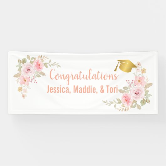 名前をカスタムする卒業旗 横断幕 (横)