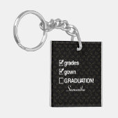 名前をカスタムする卒業贈与 |おもしろい卒業 キーホルダー (正面左)