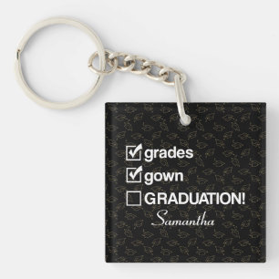 名前をカスタムする卒業贈与  おもしろい卒業 キーホルダー