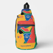 名前をカスタムする南アフリカ スリングバッグ (正面)