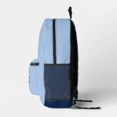 名前をカスタムする去った魚釣り プリントバックパック (右)