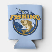 名前をカスタムする去った魚釣り 缶クーラー (裏面)