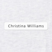 名前をカスタムする又は社名服 ラベル (デザイン1)