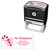 名前をカスタムする及び住所を有するキャンディーケーン セルフインキングスタンプ (インサイチュ)