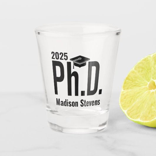 名前をカスタムする及び博士号 ショットグラス (正面)