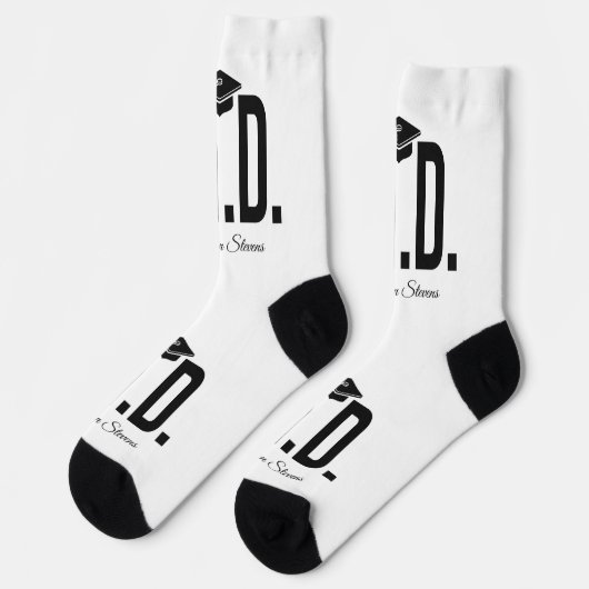 名前をカスタムする及び博士号 ソックス (左)