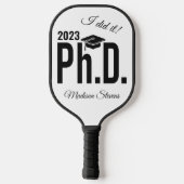 名前をカスタムする及び博士号 ピックルボールラケット (裏面)
