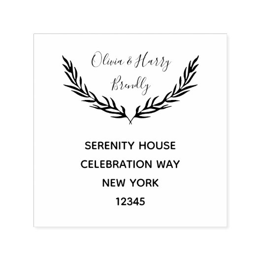 名前をカスタムする及び差出人住所自己インキングスタンプ セルフインキングスタンプ (デザイン)