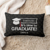 名前をカスタムする及び年次の卒業祝い ランバークッション (ブランケット)