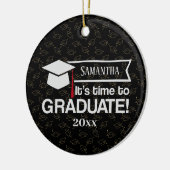 名前をカスタムする及び年次ギフトオーナメント セラミックオーナメント (左)