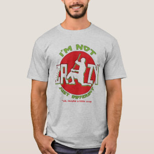 名前をカスタムする及び数おもしろいなラクロスのゴールキーパーのティ Tシャツ