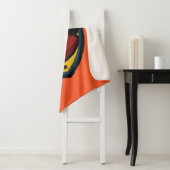 名前をカスタムする及び色のフットボールのロゴのフリースブランケット シェルパブランケット (インサイチュ)