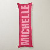 名前をカスタムする及び色の体の枕 ボディピロー (裏面 (縦))