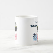 名前をカスタムする友おもしろい達幽霊はギフトを飲む コーヒーマグカップ (中央)