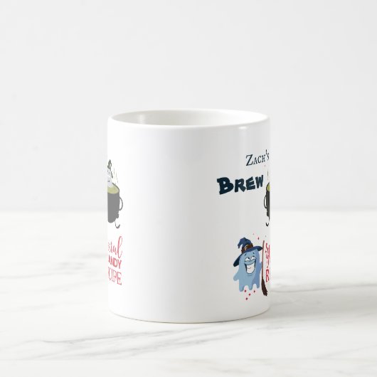 名前をカスタムする友おもしろい達幽霊はギフトを飲む コーヒーマグカップ (中央)