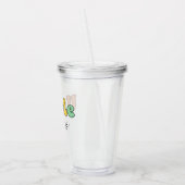 名前をカスタムする叔父レトロギフト |おじさんパーソナライズされた アクリルタンブラー (左)