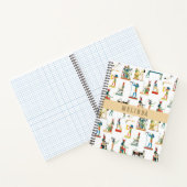 名前をカスタムする古代エジプトヴィンテージエジプト ノートブック (内部)