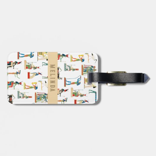 名前をカスタムする古代エジプトヴィンテージエジプト ラゲッジタグ (裏面横)