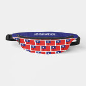 名前をカスタムする台湾国旗TAIWAN Fanny Pack ファニーパック (正面)