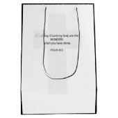 名前をカスタムする司祭の引退、金ゴールドChalice ミディアムペーパーバッグ (裏面)