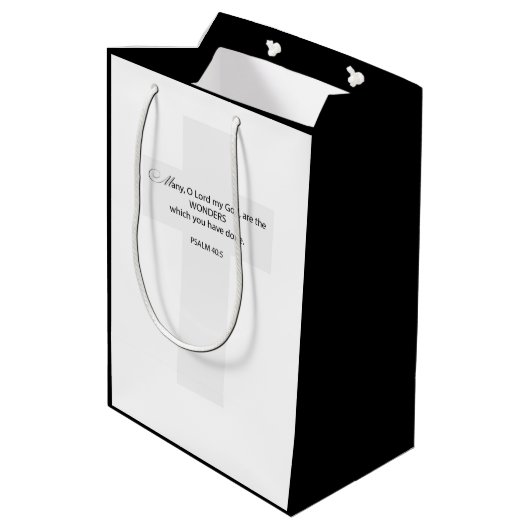 名前をカスタムする司祭の引退、金ゴールドChalice ミディアムペーパーバッグ (裏面アングル)