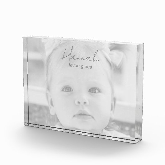 名前をカスタムする名の意味Child B/Wフォトブロック フォトブロック (右)