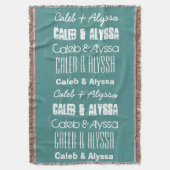 名前をカスタムする名またはカスタムことわざA11A スローブランケット (正面縦)