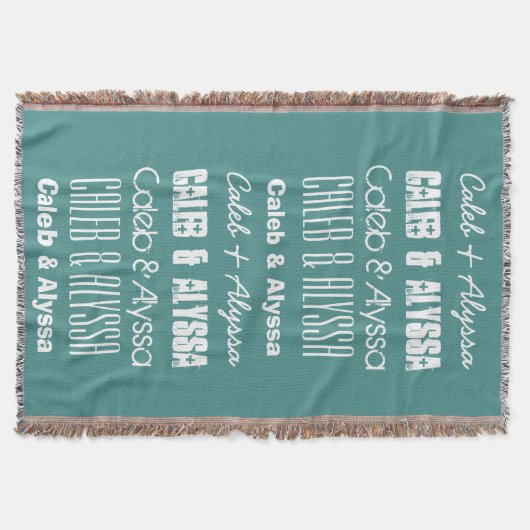 名前をカスタムする名またはカスタムことわざA11A スローブランケット (正面)