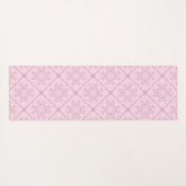 名前をカスタムする名門私立校風のインピンクマンダラダイヤモンドタイル ヨガマット (裏面(横))