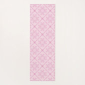 名前をカスタムする名門私立校風のインピンクマンダラダイヤモンドタイル ヨガマット (裏面)